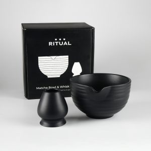 Black Bowl & Stand Set-IG