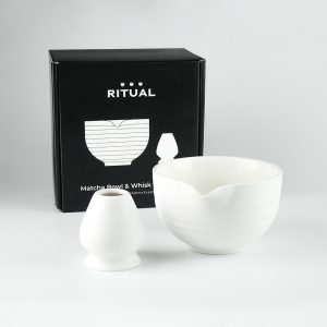 White Bowl & Stand Set-IG